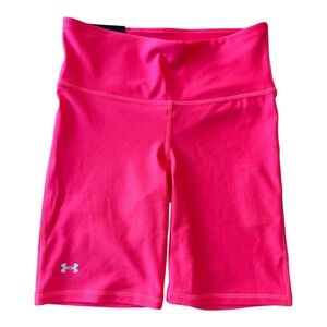 Under Armour High Rise Compression Bike Shorts Pink NWT Women’s Small Gym
